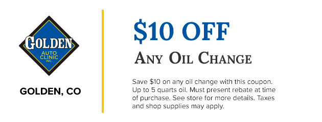 10 Off Any Oil Change